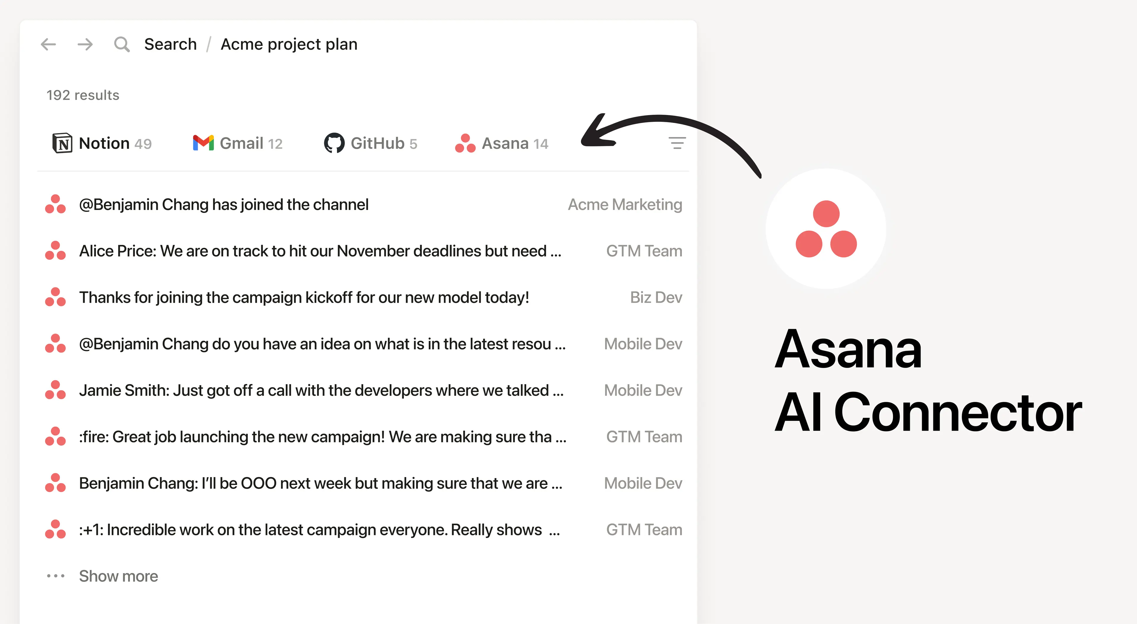 Asana AI 连接器