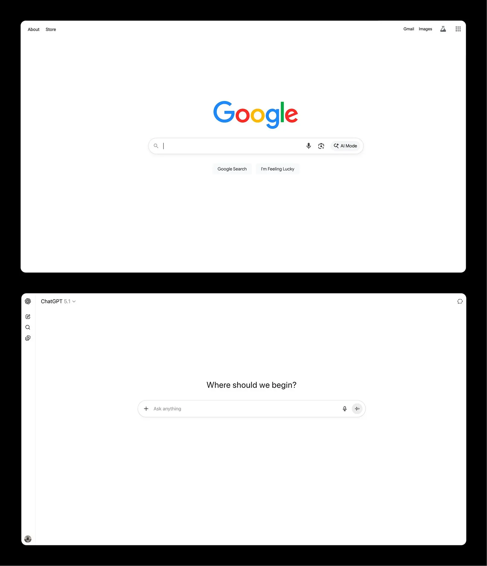 The most popular form of AI today looks like Google search of the past. To quote Marshall McLuhan: "we are always driving into the future via the rearview window."