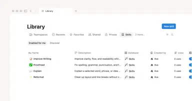 How to scale skills across your Notion workspace